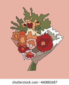 a bouquet of flowers