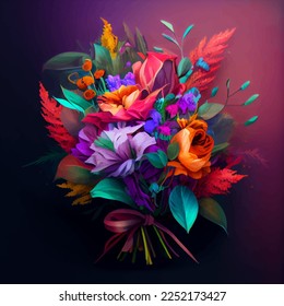  bouquet of flowers. background with flowers 