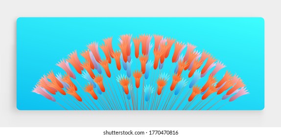 Bouquet de flores. Composición floral. Ilustración vectorial para tarjeta de felicitación.