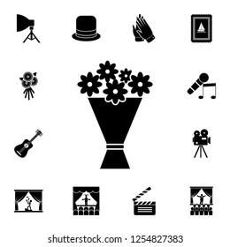 bouquet of flowers icon. Detailed set of theater icons. Premium graphic design. One of the collection icons for websites, web design, mobile app