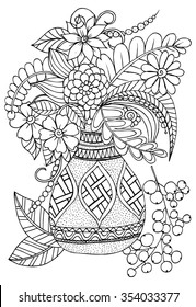 Flower Vase Outline Stock Images, Royalty-Free Images & Vectors ...