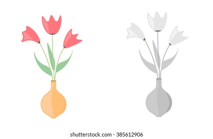 bouquet of flowers set