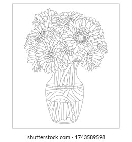 Floral Vases Color Page Images Stock Photos Vectors Shutterstock