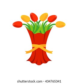 bouquet of flowers vector