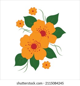 bouquet of flowers. Vector illustration