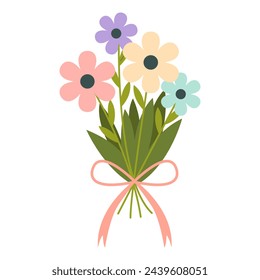 Bouquet of flowers. Vector illustration.