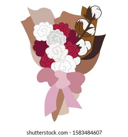 bouquet of flowers in vector image