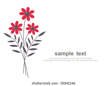 Blumenstrauß.Vektorgrafik