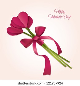 Bouquet from hearts