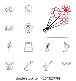 bouquet icon. handdraw icons universal set for web and mobile