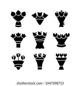 bouquet icon or logo isolated sign symbol vector illustration - Collection of high quality black style vector icons
