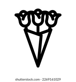 bouquet icon or logo isolated sign symbol vector illustration - high quality black style vector icons
