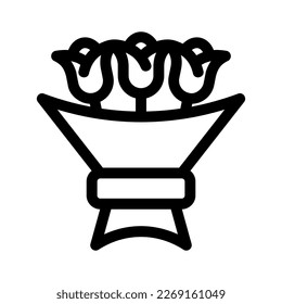 bouquet icon or logo isolated sign symbol vector illustration - high quality black style vector icons
