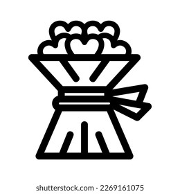 bouquet icon or logo isolated sign symbol vector illustration - high quality black style vector icons
