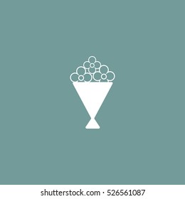 bouquet icon vector, can be used for web and mobile design