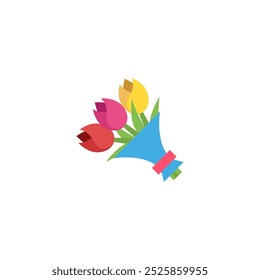 Strauß-Symbol. Vektorgrafik-Design.