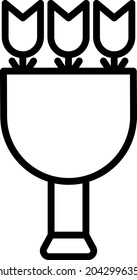 Bouquet icon vector image. Can also be used for web apps, mobile apps and print media.