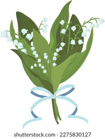 A bouquet of lily of the valley