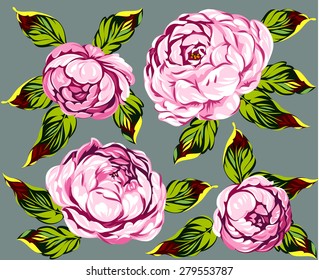 Bouquet of magnificent, bright spring colors