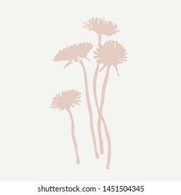 bouquet of meadow flowers. print for textiles