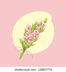 Bouquet of pink flowers