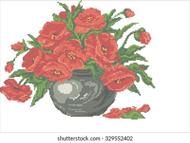 a bouquet of poppies