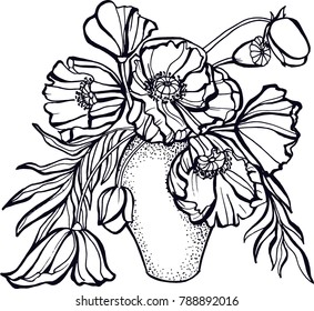 bouquet of poppies