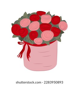 bouquet of red roses clip art