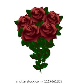 bouquet of red roses