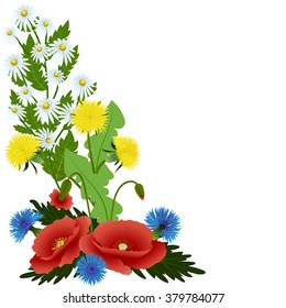 Bouquet spring flowers