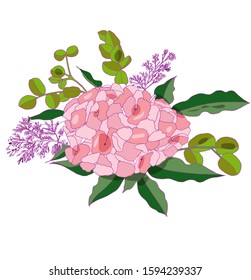 Bouquet of spring flowers for cards.