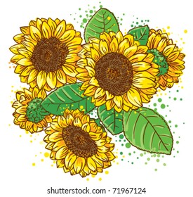 Bouquet of Sunflowers