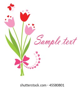 Bouquet with tulip
