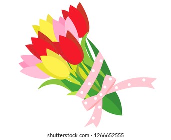 It is a bouquet of tulips.