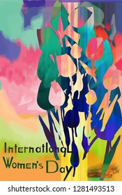 A bouquet of tulips. Fantasy. International Women's Day