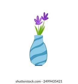 bouquet vase flower cartoon. plant decoration, ceramic porcelain, home decor bouquet vase flower sign. isolated symbol vector illustration
