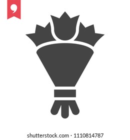bouquet vector icon