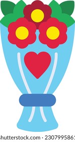 Bouquet vector icon. Can be used for printing, mobile and web applications.