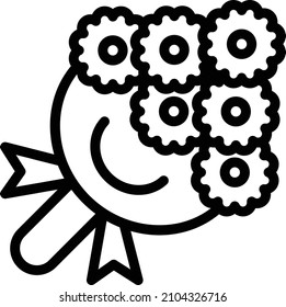 Bouquet-Vektorgrafik-Design-Illustration
