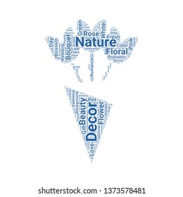 bouquet word cloud. tag cloud about bouquet