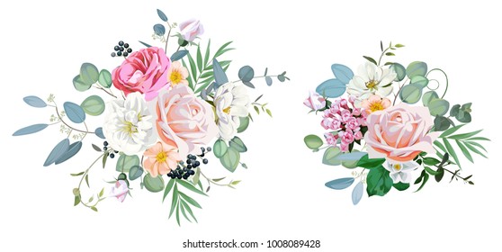 Bouquets for decoration greeting cards