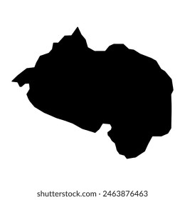 Bourail commune map, administrative division of New Caledonia. Vector illustration.