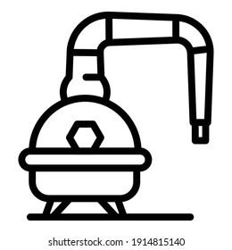 Bourbon equipment icon. Outline bourbon equipment vector icon for web design isolated on white background