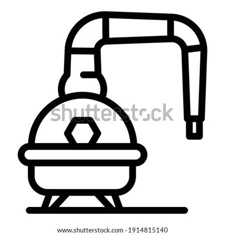 Bourbon equipment icon. Outline bourbon equipment vector icon for web design isolated on white background