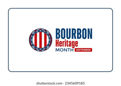 Bourbon Heritage Month background template Holiday concept