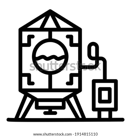 Bourbon production icon. Outline bourbon production vector icon for web design isolated on white background
