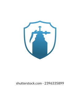 Bourn Pest Control shield protection logo design icon element vector