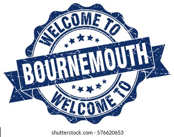 Bournemouth Welcome Bournemouth Stamp Stock Vector (Royalty Free ...