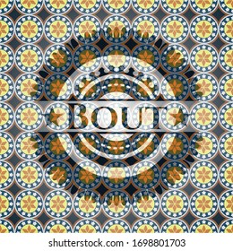 Bout arabesque Stil Emblem. arabische Dekoration.