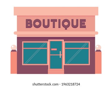 icono de fachada de construcción de boutique